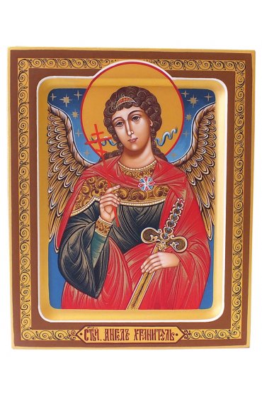 Икона Ангел Хранитель Божией Матери рукописная, арт ИРГ-061