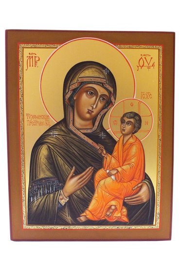 Икона Тихвинская Божией Матери рукописная, арт ИРГ-039