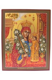 Икона Неувядаемый цвет Божией Матери рукописная, арт ИРГ-041