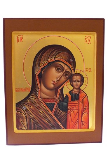 Икона Казанской Божией Матери рукописная, арт ИРГ-016