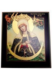 Икона Божией Матери Остробрамская рукописная, арт ИРГ-082