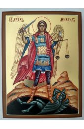 Икона Архангел Михаил рукописная, арт ИРГ-110