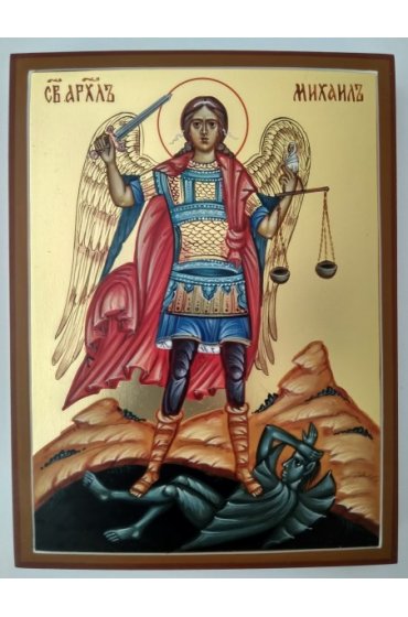 Икона Архангел Михаил рукописная, арт ИРГ-110