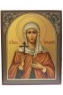 Икона Эми­лия Кесарийская (Каппадокийская) 18 на 22 см рукописная растительный орнамент, арт ИРГ-155