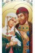 Икона Петр и Феврония Муромские 13 на 16 см рукописная, арт ИРГ-177