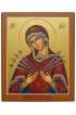Икона Божья Матерь Семистрельная 13 на 16 см писанная, арт ИРГ-196