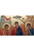 Икона Троица 15 на 18 см писанная, арт ИРГ-197