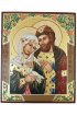 Икона Петр и Феврония Муромские 13 на 16 см рукописная, арт ИРГ-201