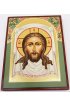 Икона Спас Нерукотворный 10 на 13 см рукописная, арт ИРГ-205