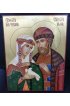 Икона Петр и Феврония 22 на 28 см рукописная на сусальном золоте, арт ИРГ-905