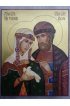 Икона Петр и Феврония 22 на 28 см рукописная на сусальном золоте, арт ИРГ-905