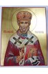 Икона Николай Чудотворец 22 на 28 см рукописная на сусальном золоте, арт ИРГ-906