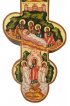 Крест православный восьмиконечный рукописный 22,5 на 16 см, арт ИРГ-К-006