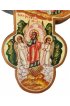Крест православный восьмиконечный рукописный 22,5 на 16 см, арт ИРГ-К-006