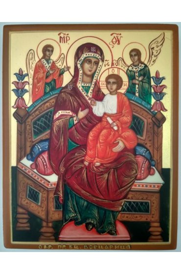 Икона Божией Матери Всецарица рукописная 10х13, арт ИРГ-114