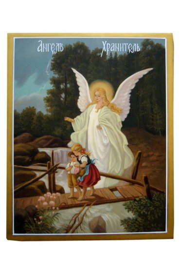 Икона Ангел Хранитель рукописная, арт ИРГ-090
