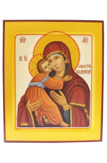 Икона  Владимирская Божья Матерь рукописная, арт ИРГ-002