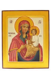 Икона Тихвинская Божья Матерь рукописная, арт ИРГ-009