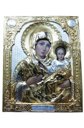 Икона Одигитрия Божья Матерь рукописная в окладе, арт ИРГ-064