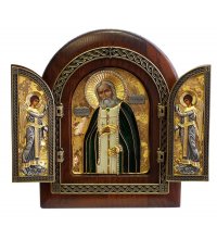 Икона-складень Серафим Саровский, арт ЕСИ-008