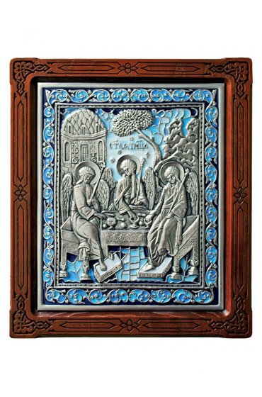 Икона Святая Троица гальваническая, арт А71-3
