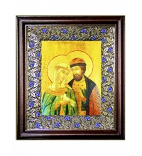 Икона Петр и Феврония Муромские (21*24 см), арт СТ-09118-1