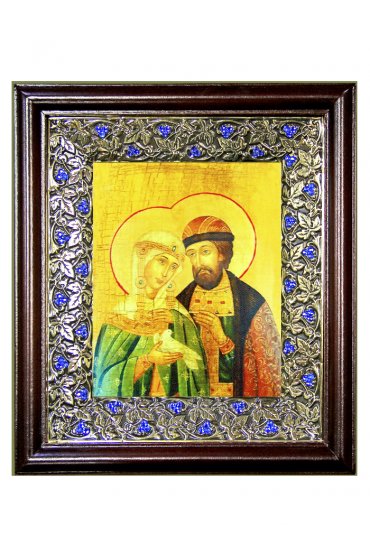 Икона Петр и Феврония Муромские (21*24 см), арт СТ-09118-1