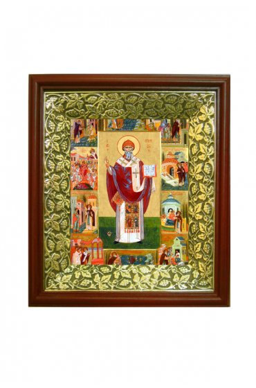 Икона Спиридон Тримифунтский (21*24 см), арт СТ-06015-2