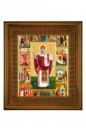Икона Спиридон Тримифунтский (26,5*29,7 см), арт СТ-06015-6