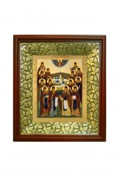 Икона Собор Оптинских Старцев (21*24 см), арт СТ-08005-3