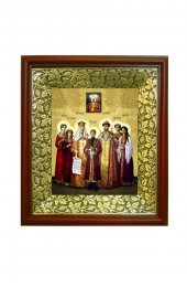 Икона Царственные страстотерпцы (21*24 см), арт СТ-08009-3