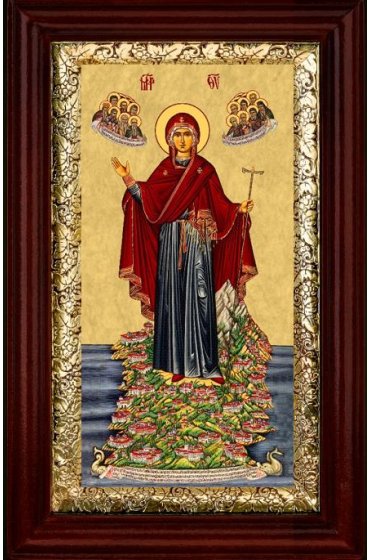 Икона Божья Матерь Игумения горы Афонской 21*36 см арт СТ-11012-3