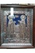 Икона Петр и Феврония Муромские (25,4*21 см) гальваническая, арт СТ-1111-2