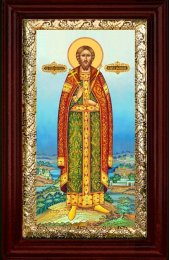 Икона Андрей Боголюбский 21*36 см арт СТ-12007-3