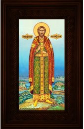 Икона Андрей Боголюбский 16*26 см арт СТ-12007-2