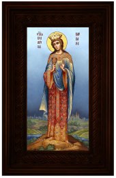 Икона Святая Варвара 26*16 см, арт СТ-13003-4
