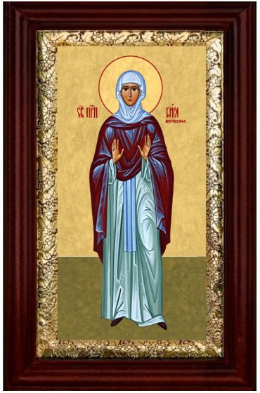 Икона Святая Кира 36*21 см, арт СТ-13017-1