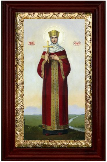 Икона Княгиня Ольга 26*16 см, арт СТ-13028-3