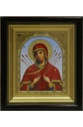 Икона Божья Матерь Семистрельная 18,5*16,5 см арт скИ-005
