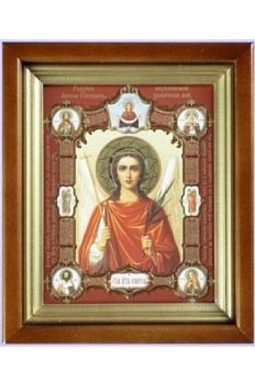 Икона Ангел Хранитель с клеймами 20*18 см арт скИ-009