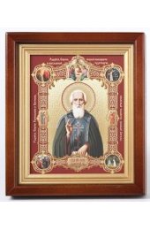 Икона Сергий Радонежский с клеймами 20*18 см арт скИ-017