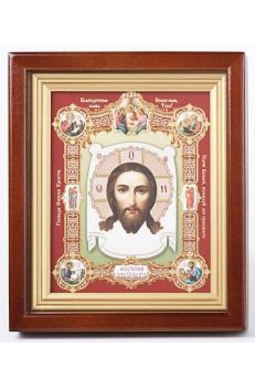 Икона Спас Нерукотворный с клеймами 20*18 см