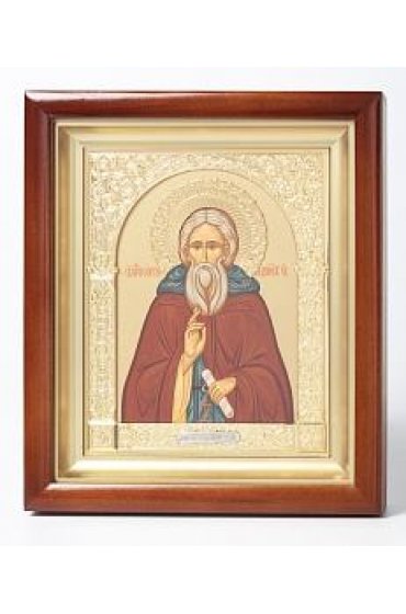 Икона Сергий Радонежский 24*21 см золотой фон