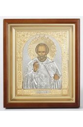 Икона Николай Чудотворец 24*21 см риза тиснение арт скИ-031