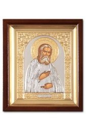 Икона Серафим Саровский 24*21 см риза тиснение арт скИ-033