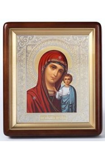 икону Божья Матерь Казанская 28,5*24,5 см тиснение