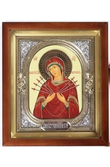 Икона Божья Матерь Семистрельная 28,5*24,5 см