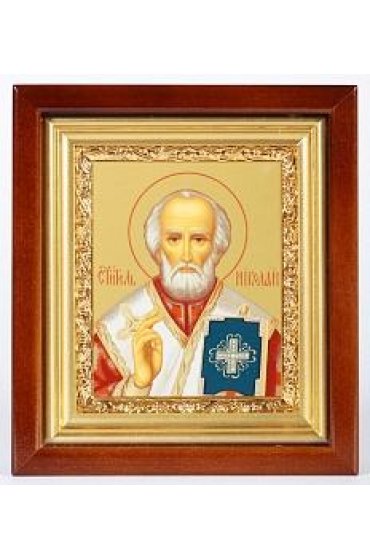 Икона Николай Чудотворец 18,5*16,5 см арт скИ-139