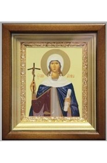 Икона Нина Равноапостольная 18,5*16,5 см арт скИ-141
