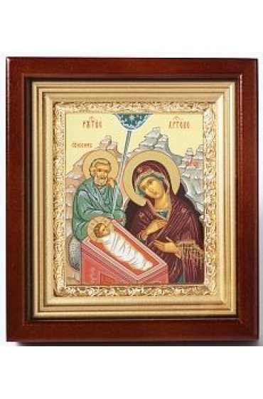 Икона Рождество Христово 18,5*16,5 см арт скИ-148